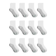 Hanes Boys Socks, 12 Pack Ankle Cushion Socks, Sizes S - L